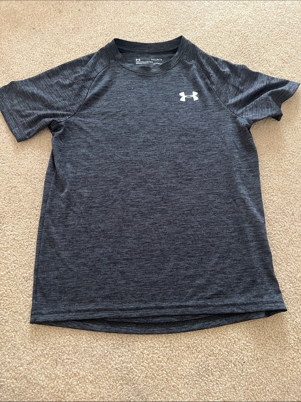 Under Armour Men's Heathered Charcoal Short Sleeve Performance Tee